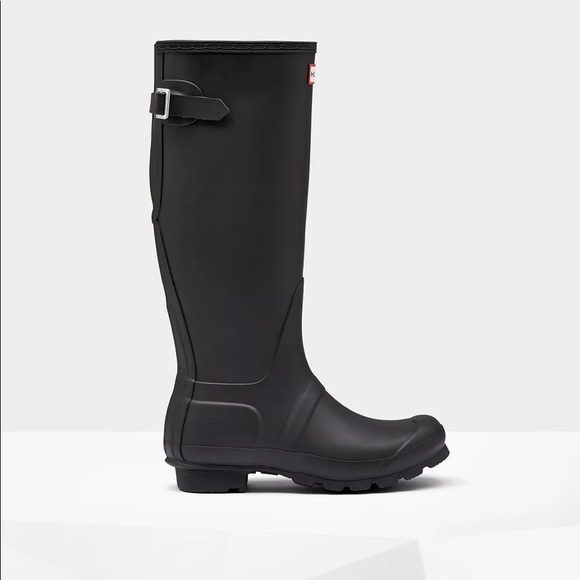 COPY - HUNTER original tall adjustable black rain boots - Picture 2 of 8